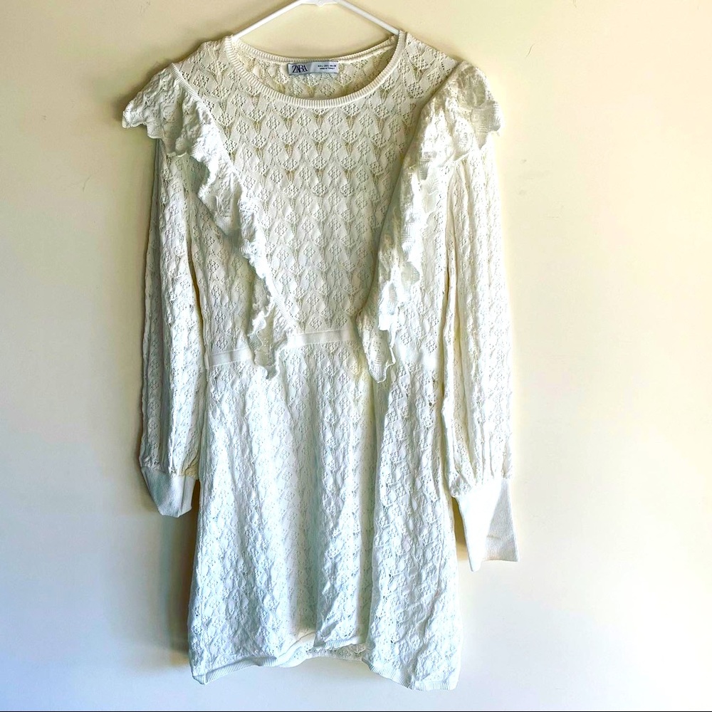 Cute ruffle dress with slip